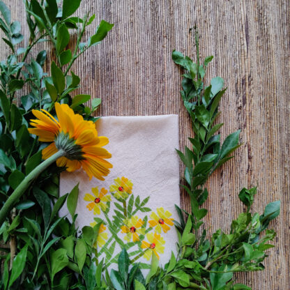 Calyz Scarlet MarigoldTea towel (sgl Pc)